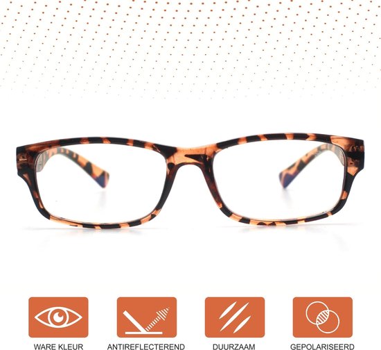 LC Eyewear Lunettes d'ordinateur - Lunettes à lumière bleue sans force - Lunettes à lumière bleue - Lunettes d'affichage - Unisexe - Léopard - Design