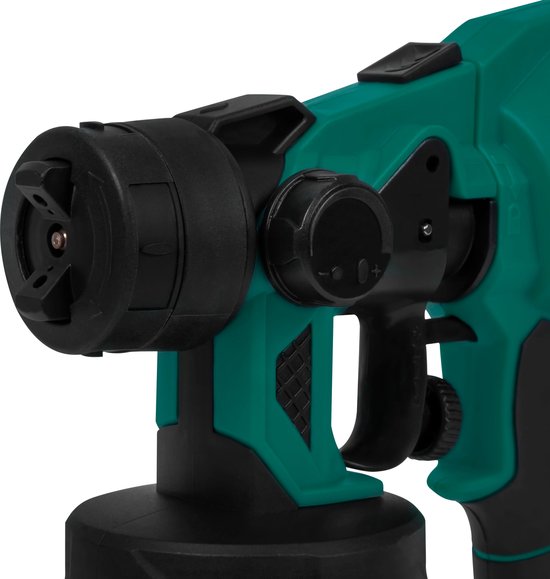 VONROC Accu pulvérisateur de peinture - VPower 20V - Sans batterie ni chargeur - Capacité 800 ml - Accessoires inclus
