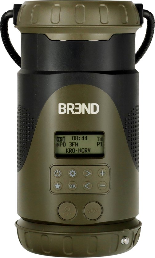 BREND BR-2245 Radio d'urgence avec lanterne et lampe de poche détachable - Radio FM/ DAB+ - Bluetooth - USB-C - Powerbank - Étanche - Fonction SOS