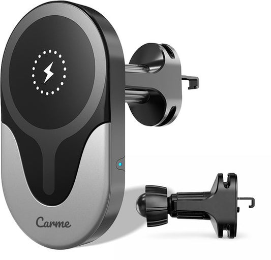 CarMe 4-in-1 CarPlay Dongle - Avec chargeur sans fil - Wireless CarPlay & Android Auto - Android Auto Dongle - MagSafe Car Holder - Noir