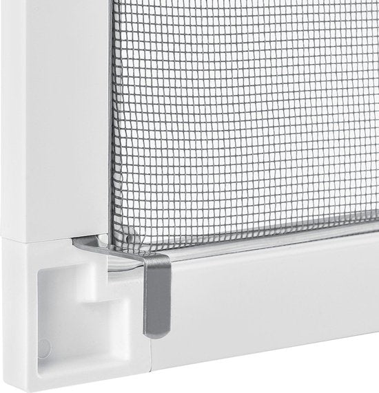 Moustiquaire / Brise-vue / Persienne - 110 x 130 cm - Blanc - Matériel de fixation inclus