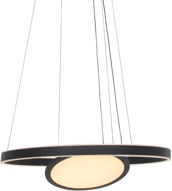 Steinhauer lampe suspendue Ringlux - noir - métal - 60 cm - module LED intégré - 3514ZW