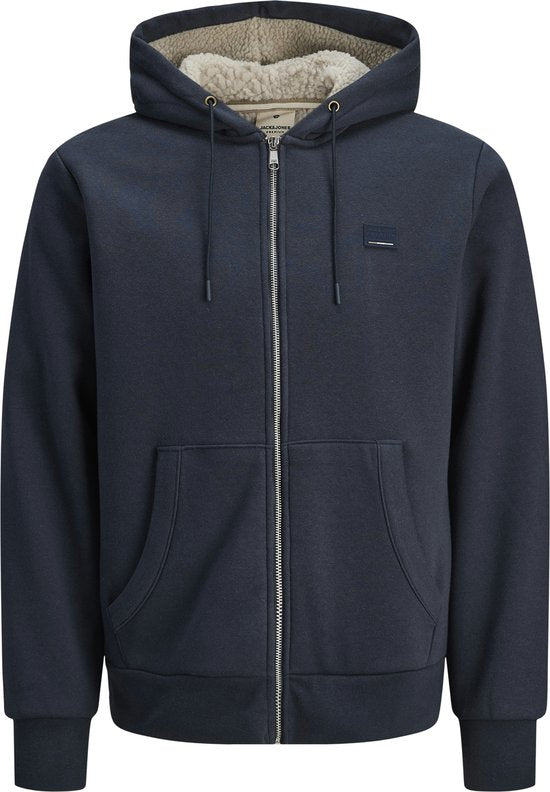 JACK&JONES JPRBLUMASON TEDDY SWEAT ZIP LN Gilet Hommes - Taille L
