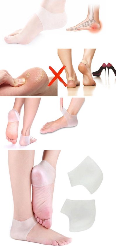 Supports de talon et de cheville | Protecteurs de talon | Lot de 2 | Silicone | Taille unique