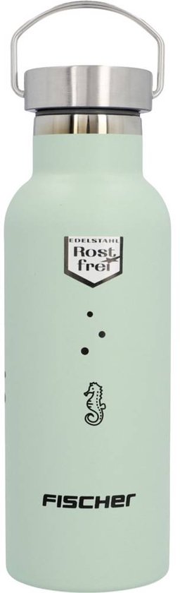 Bouteille isotherme FISCHER Fahrrad - 500ml - Acier inoxydable - Vert