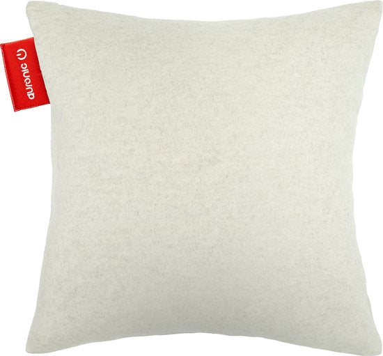Auronic Heat Pillow - Classic - 45x45 - Sans fil - Rechargeable - Oreiller électrique - Infrarouge - Taupe