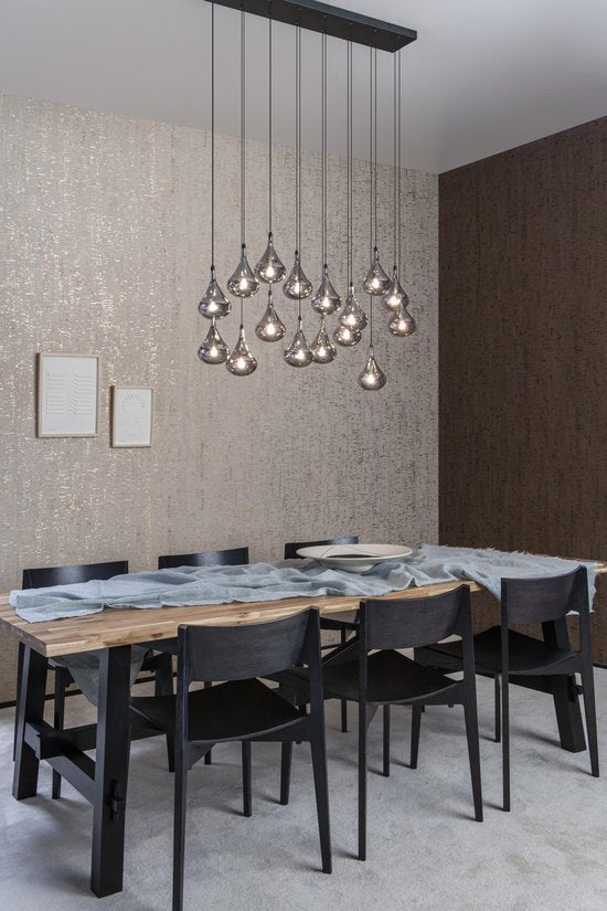 Lucide TEARS - Lampe suspendue - LED Dimmable - G4 - 16x1,5W 3000K - Noir
