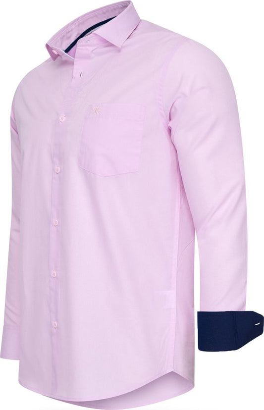 Cappuccino Italia - Chemise stretch Milano pour homme - Rose - Taille XXL