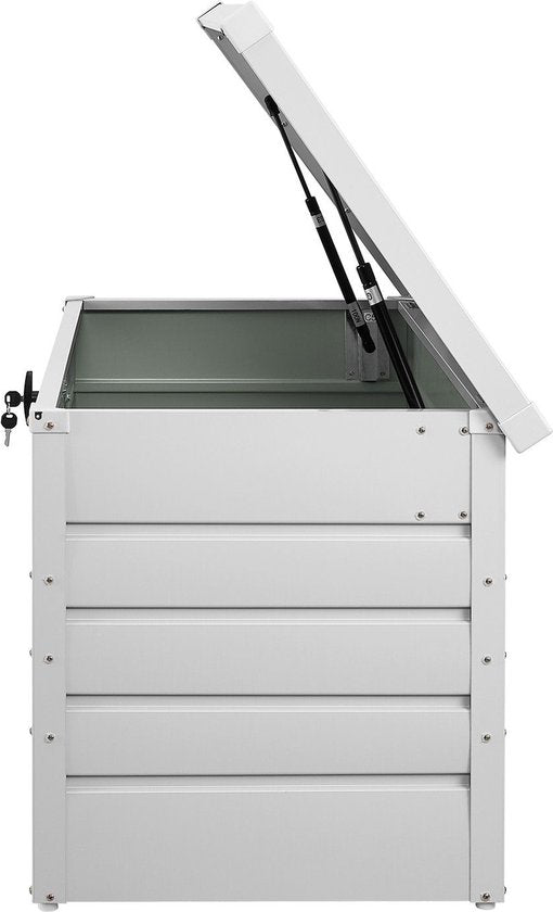 Boîte de rangement en métal / Boîte à coussins Limani - 380 litres - Blanc