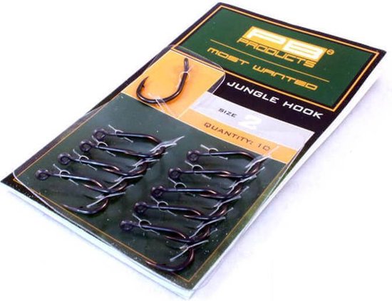 PB JUN02 Jungle Hook size 2, fd, br, 10 pièces