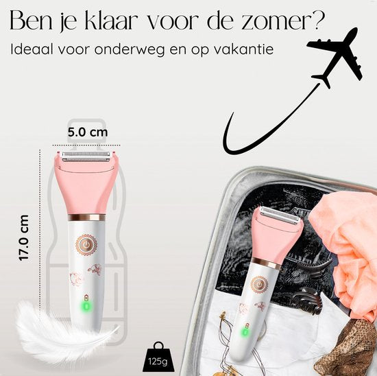 Sansbeauté® 2-in-1 Ladyshave - électrique - pour le visage, les aisselles et les jambes - rechargeable par USB