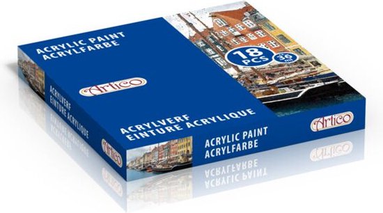 Set de peinture acrylique 18 pièces