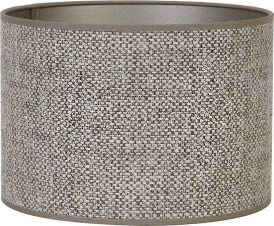 Light & Living Abat-jour cylindrique Saverna - Brun - Ø30x21cm - pour lampes de table, lampes suspendues