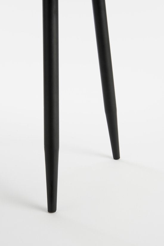 Table d'appoint Mica Decorations - Lot de 2 - L80 x L60 x H47 cm - Métal - Noir