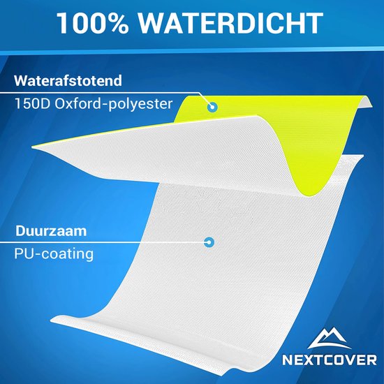 NEXTCOVER® Universal Backpack Rain Cover [AquaShield] - Housse de pluie pour sac à dos imperméable pour une protection supplémentaire du sac à dos imperméable - Housse de pluie pour sac à dos réfléchissante - Vert néon