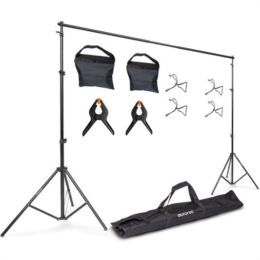 Auronic Backdrop System - Set complet - Sans toile - Réglable - 300 x 260cm