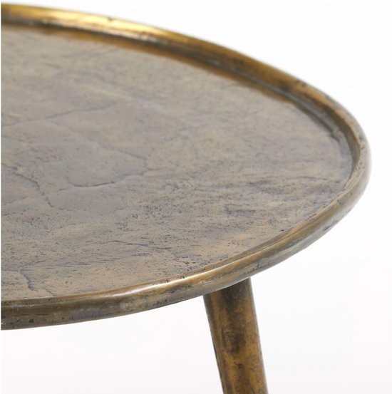 Light & Living Table d'appoint Babina - Bronze antique - Ø59cm - Industriel,Luxe