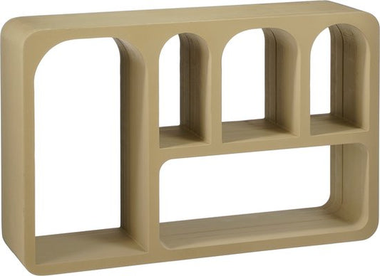 Mica Decorations Armoire murale Frati - L60 x L15 x H38 cm - MDF - FSC 100% - Taupe