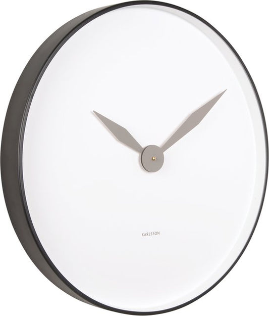 Horloge murale Karlsson Albatross - Noir - Ø50cm - Horloge murale moderne