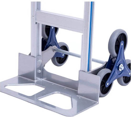 BRASQ Chariot pliable en aluminium - Capacité 150 KG - Chariot d'escalier - Chariot de transport - Chariot