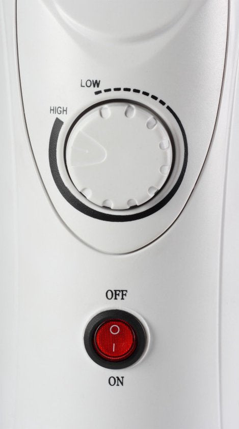 Tristar Electric Heater KA-5103 - Radiateur à bain d'huile - 500 watts - 5 côtes - Compact - Blanc