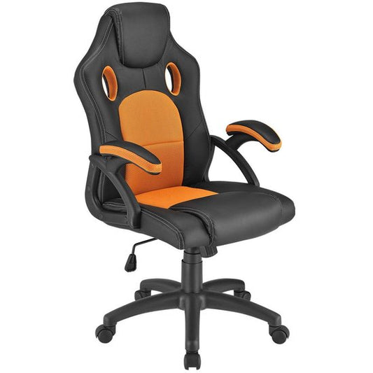 Chaise de bureau / chaise de jeu Racing Montréal - Orange - Dossier réglable