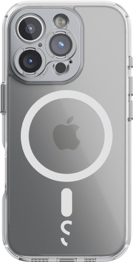 iPhone 16 Pro Camera Case transparent - Fixation rapide de l'objectif - Design cristallin - Compatible MagSafe - Protection contre les chutes de 2M - Matériau recyclé durable - Chargement sans fil