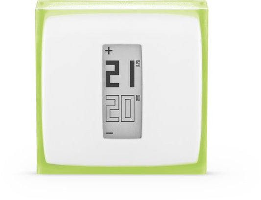 Netatmo Smart Thermostat Modulant - Thermostat intelligent pour le chauffage central - Fonctionne avec Google Home, Alexa & Apple Homekit - Sans fil - Blanc