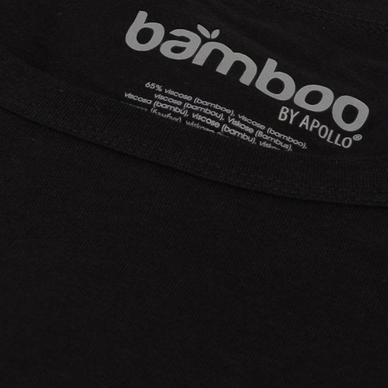 T-shirt homme Apollo Bambou - Col rond - 2-pack - Noir - XL
