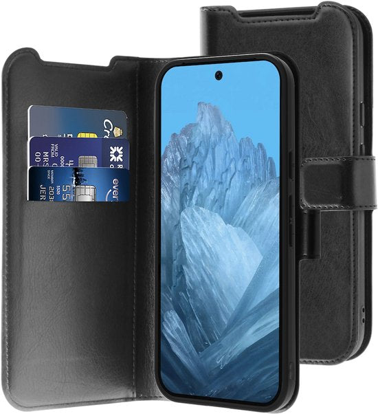 BeHello Bookcover Case Google Pixel 9/Pixel 9 Pro Gel - Noir