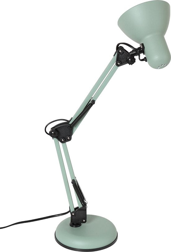 Lampe à poser Mexlite Study - vert - métal - 15 cm - douille E27 - 3456G