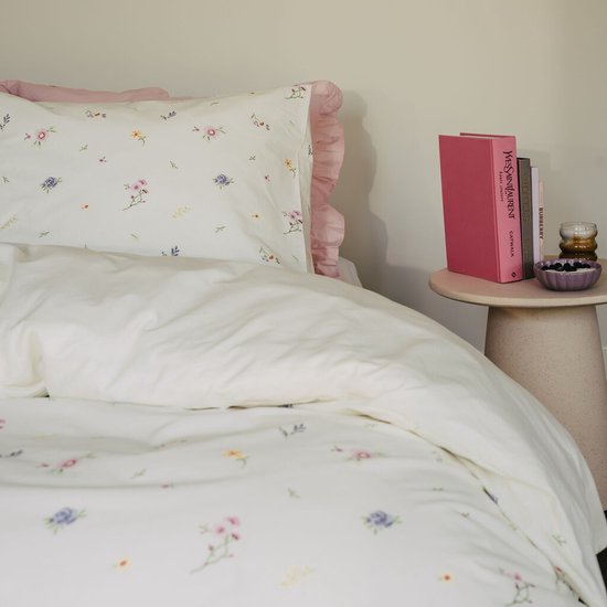 Dindi Home Enveloppe de couette Forever Spring - 200x220 - 100% coton - Blanc