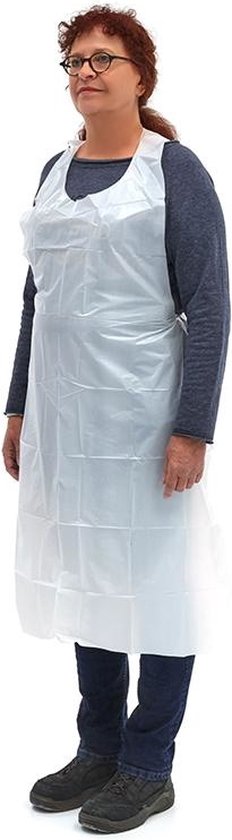 Romed PE tabliers blancs, par 100 (80x125cm) Romed - Blanc - PE