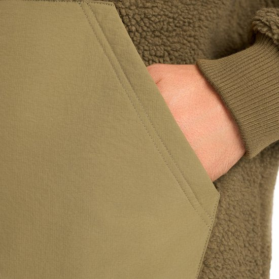 Mario Russo Teddy Jacket Stockholm - Veste homme - Manteau d'hiver homme - Cardigan homme - Army Green - M