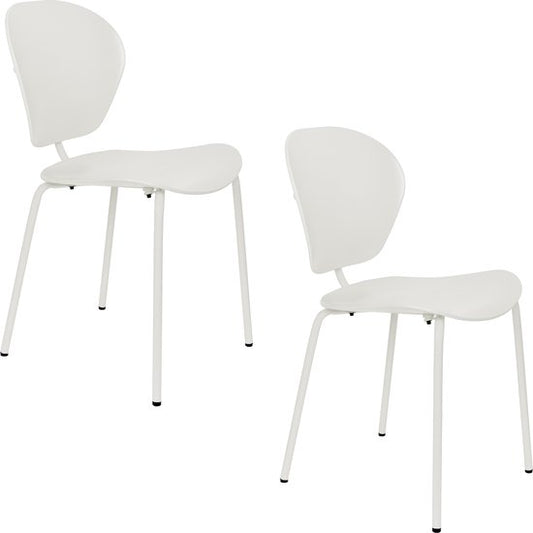 Zuiver The Ocean Chair Chaises de salle à manger Coconut Milk - Lot de 2