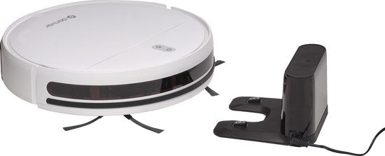 Denver Robot aspirateur avec fonction balayage et TUYA (App) - Robot balayeur WiFi avec station de recharge - 1400PA - RVC110