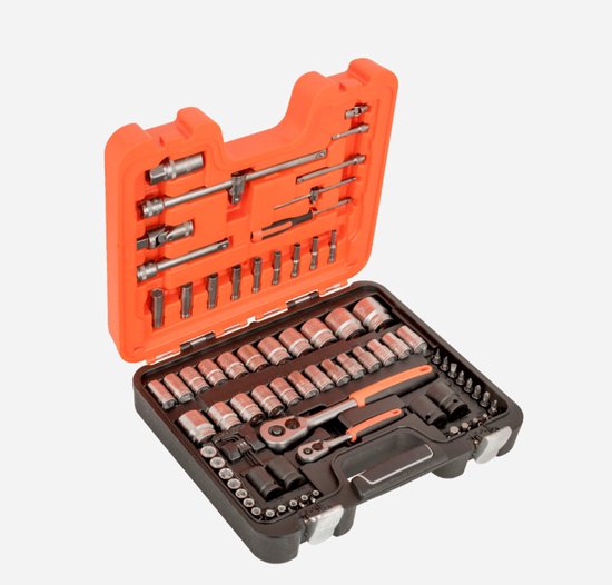 Bahco S800 Jeu de clés à douilles 77 pièces - 1/4" 1/2"