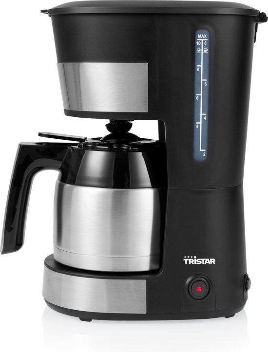 Cafetière à filtre Tristar 900W - CM-1283 - 1 L, 10 tasses - Adaptée au camping - Thermos