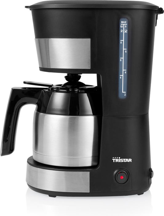 Cafetière à filtre Tristar 900W - CM-1283 - 1 L, 10 tasses - Adaptée au camping - Thermos