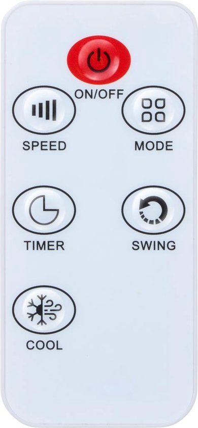 Lifetime Air - Refroidisseur d'air et refroidisseur d'air - 22 x 24 x 53,5 cm - Plastique blanc - Puissance 80W - Avec 3 vitesses et minuterie - Comprend les éléments de refroidissement et la télécommande - Refroidissement mobile
