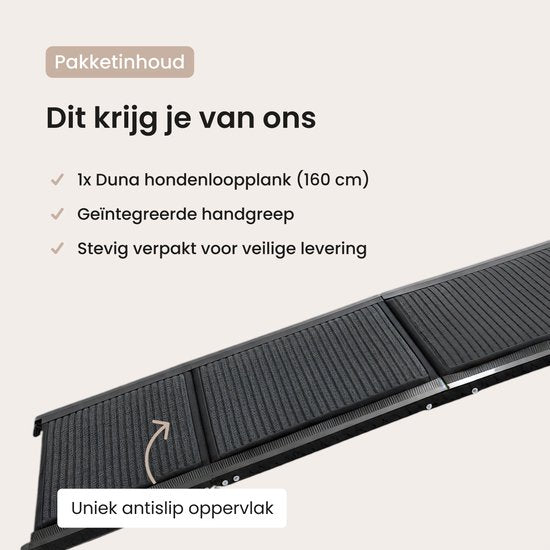 Planche de marche pour chien pour voiture - Marchepied pliable pour chien - Avec antidérapant - 160 cm