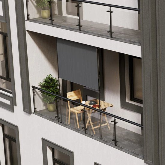 Parasol vertical Barbados - 200x310 cm - Gris