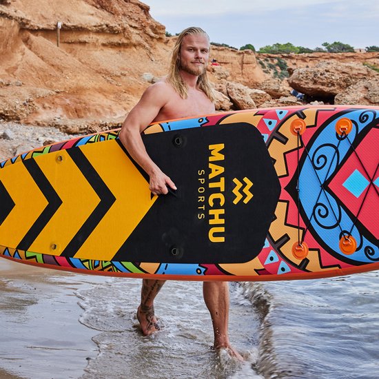 Matchu Sports - SUP board Deluxe - Stand up paddle board - 320x81x15 - Gonflable - Premium quality