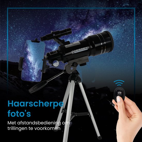 ODESSEY - Télescope - Voie Lactée Edition - Réflecteur - Zoom jusqu'à 150x - Noir