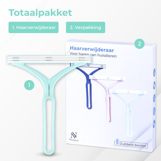 Nuvance - Épilateur pour animaux de compagnie - Épilateur pour chats - Épilateur pour chiens - Épilateur pour peluches - Vert