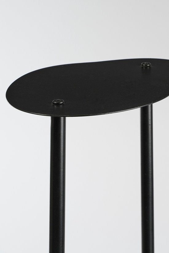 Mica Decorations Fonda Table à plantes - L48 x L27 x H100 cm - Métal - Noir