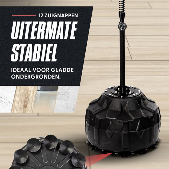 Inventus Extreme Reflex Boxing Pole V2 - Cobra Boxing Ball - Machine de boxe - Boxe et entraînement - Debout / Adultes - Réglable de 150 à 200 cm