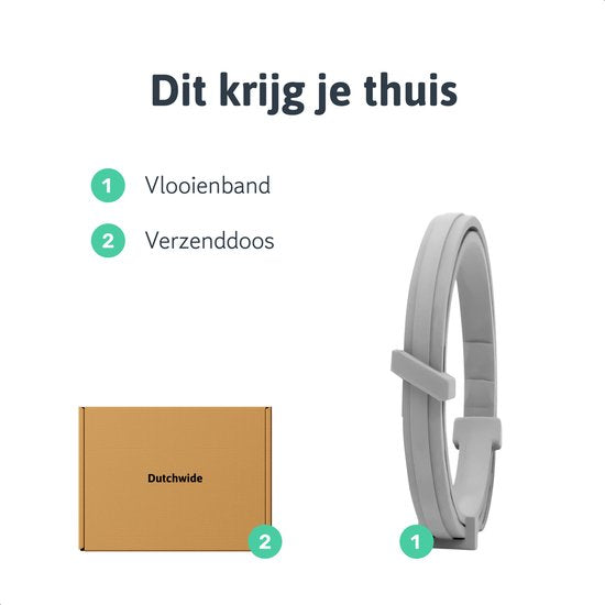 Dutchwide Collier anti-tiques et anti-puces pour chat et chien - Respectueux des animaux - Convient aux chats, chiens et chatons - Taille unique