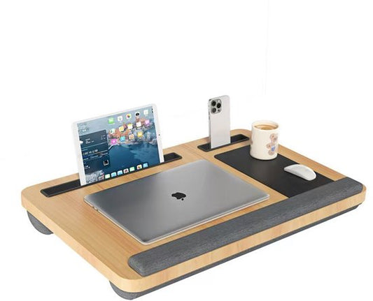 Ceruzo Coussin pour ordinateur portable avec support pour les poignets - Table à langer - Table de lit - 15.6 inch