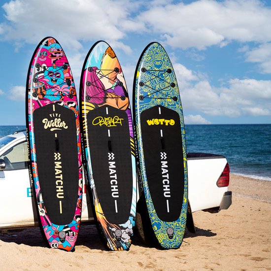 Matchu Sports - SUP board - Designed by Yeye Weller - Limited ART collection - Stand up paddle board - 320x81x15 - Inflatable - Premium quality